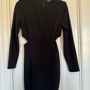 Express Black Mini Cocktail Dress